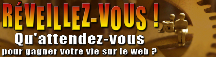 Réveillez-vous! Qu'attendez-vous pour gagner votre vie sur le Web?